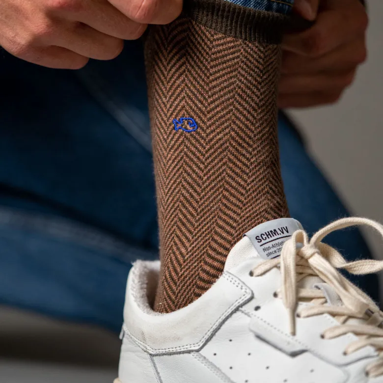 Chaussettes chevron marmotte