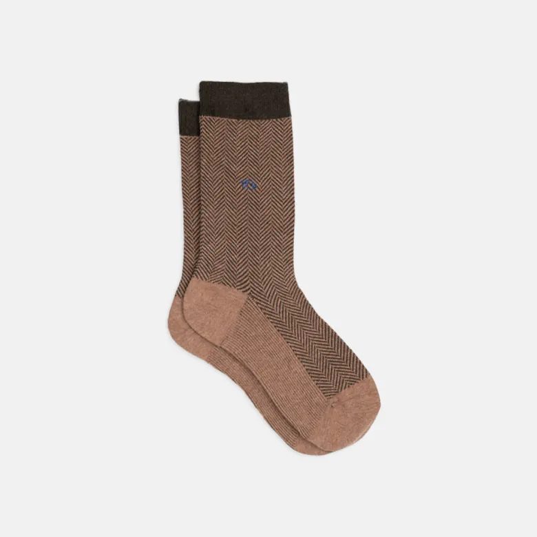 Chaussettes chevron marmotte