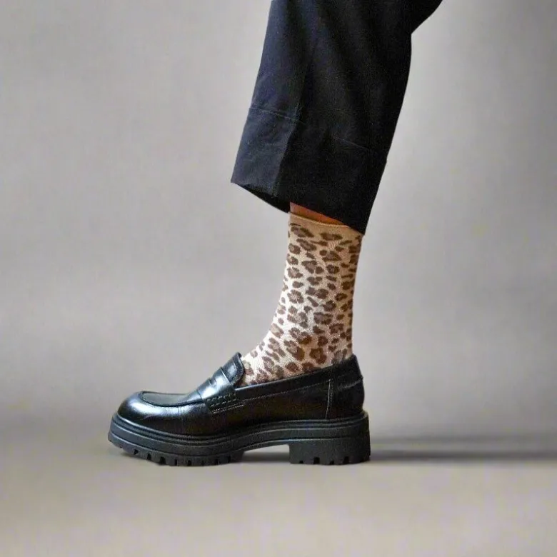Chaussettes lurex paillettes en lyocell écologique