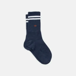 Chaussettes retro bleu