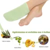 Chaussettes spa hydratantes vertes