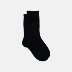 Chaussettes unies bleu marine