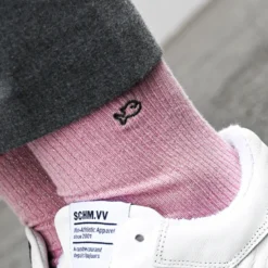 Chaussettes vintage rose