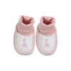 Chaussons bébé rose 0
