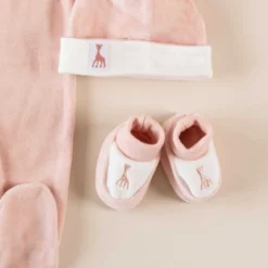 Chaussons bébé rose 0