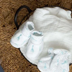 Chaussons blanc 0 1 mo