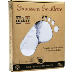 Chaussons chauffants lavande