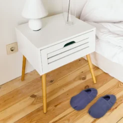 Chaussons chauffants micro-ondes graines de lin - taille 41-45