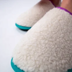Chaussons en sherpa violet t38-39