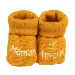 Chaussons naissance - message maman d'am
