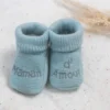 Chaussons naissance - message maman d'am