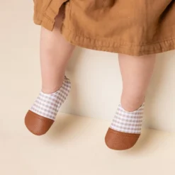 Chaussons tout-terrain les petits vichys (pointures 21-23)