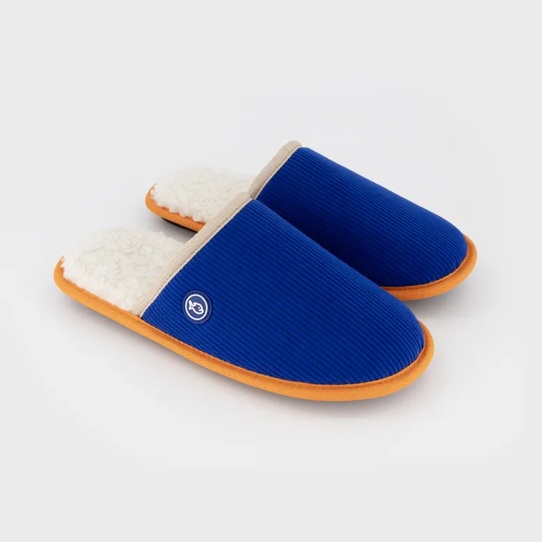 Chaussons velours bleu électrique t38-39
