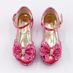 Chaussures de princesse à talon rose 33