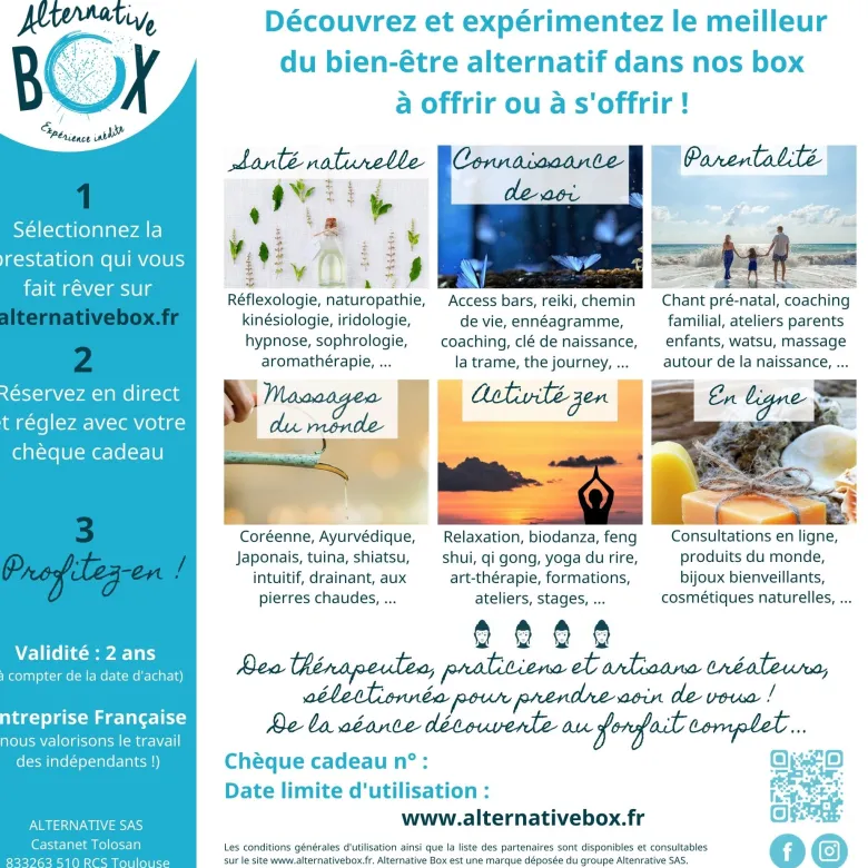 Cheque cadeau triple decouverte