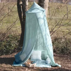 Ciel de lit bébé #cce8d2 60x245 cm