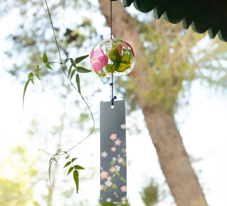 Cloche furin cristal asagao 7cm