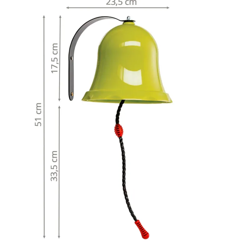 Cloche pour structures de jeux