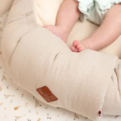 Cocon réducteur lit coton nid beige 0