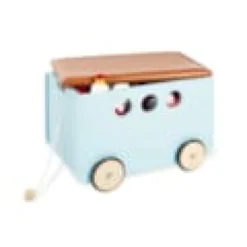 Coffre a jouets a roulettes jim menthe