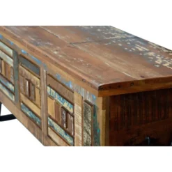 Coffre bois marron - calypso décoration