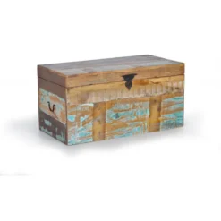 Coffre bois marron - décoration