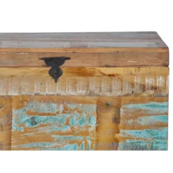 Coffre bois marron - décoration