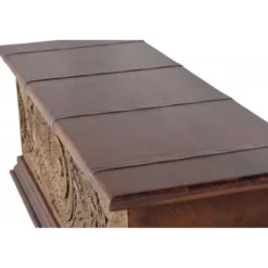 Coffre bois marron - décoration