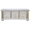 Coffre bronze bois blanc - décoration