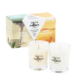 Coffret bougies Ambre et Tonka