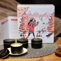 Coffret 4 bougies 400ml equilibre de senteurs