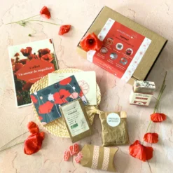 Coffret coquelicot jardinage et douceur