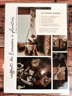 Coffret cultiver le bonheur – cadeau plantes & macramé