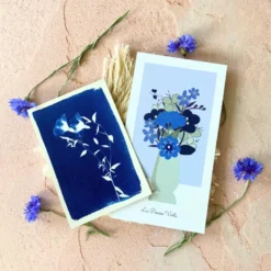 Coffret cyanotype et graines de fleurs