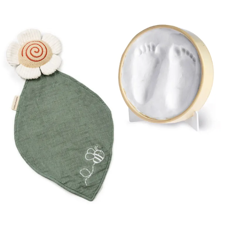 Coffret de naissance empreinte et doudou