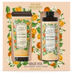 Coffret Fleur d'oranger gel douche 200 ml et lait corps 250 ml Panier des Sens