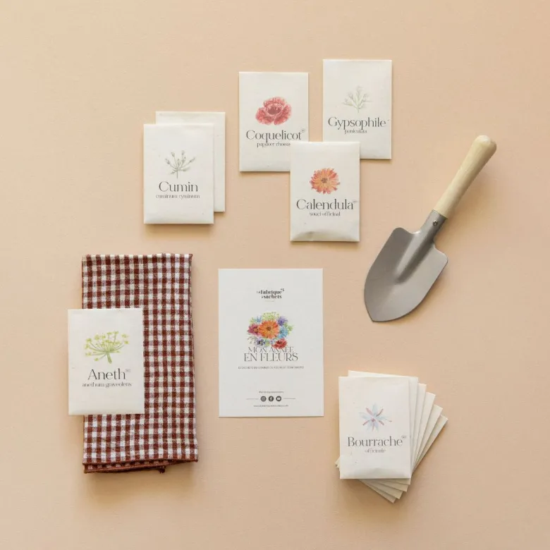 Coffret fleurs • 12 sachets de graines