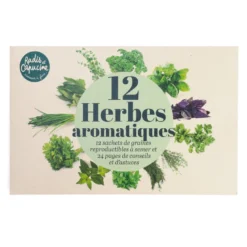 Coffret 12 herbes aromatiques à cultiver Radis et Capucine