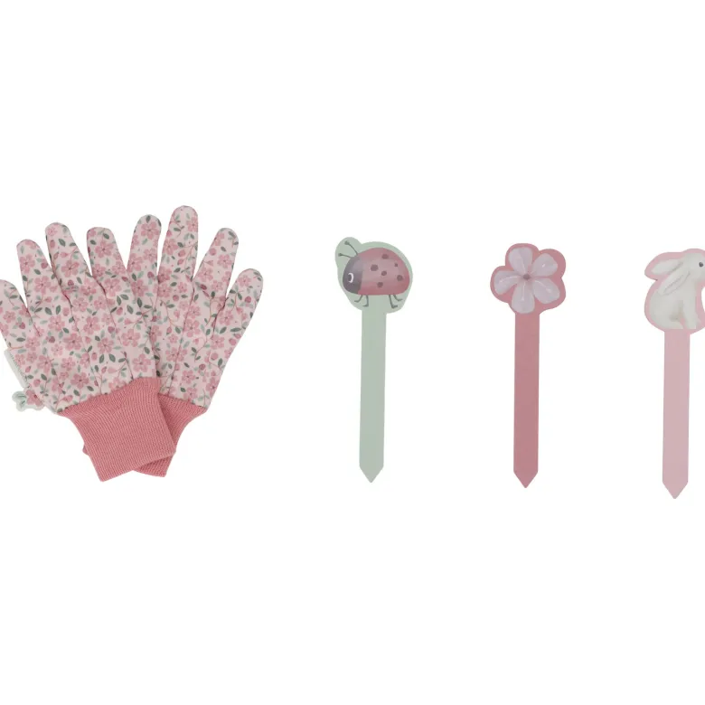 Coffret jardinage fairy garden rose (10 pièces)