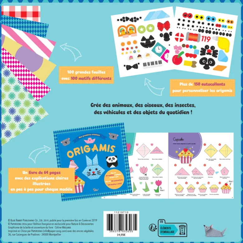 Coffret Mes premières créations origamis