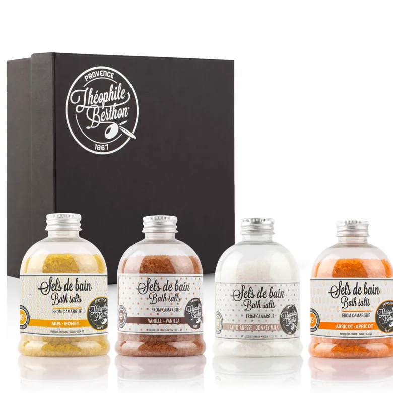 Coffret passion 4 sels de bain
