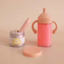 Coffret repas petit pot et biberon magiques pour poupée anniversaire
