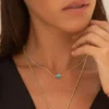 Collier court amazonite - berlingot