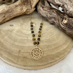 Collier de protection en oeil de tigre