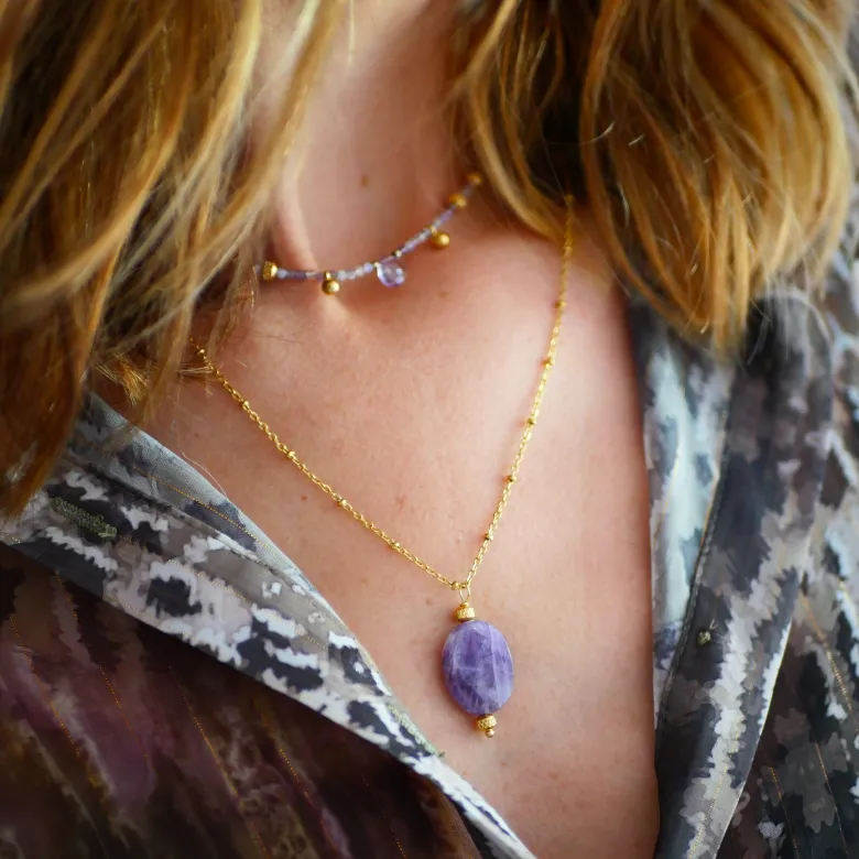 Collier gyaan amethyste