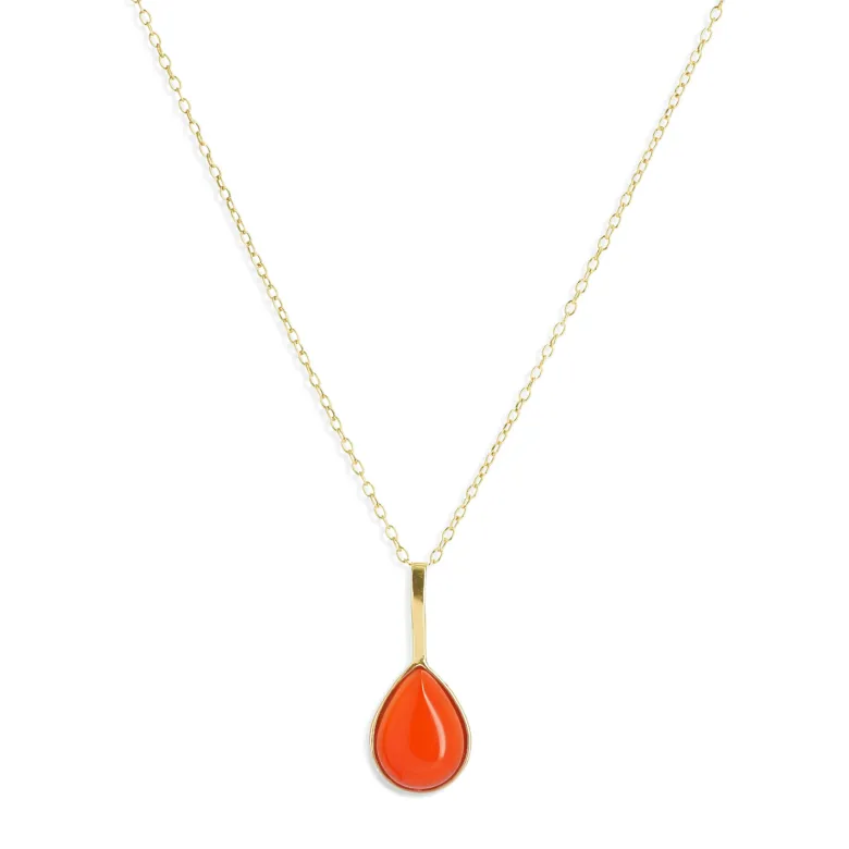 Collier Juillet Cornaline