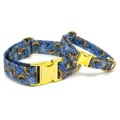 Collier le wax bleu - taille xs