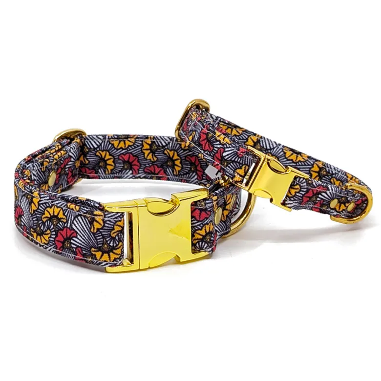 Collier le wax rouge - taille m