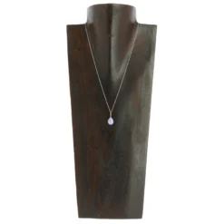 Collier Mars Calcédoine bleue