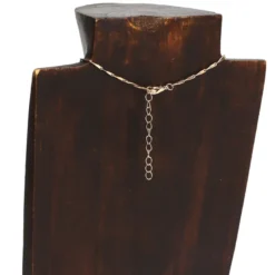 Collier médaille arbre de vie en acier inoxydable doré et perle de verre